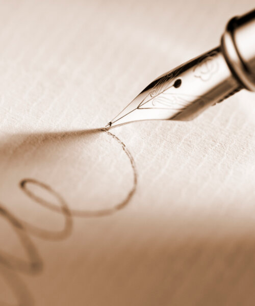 Fountain Pen and Signature